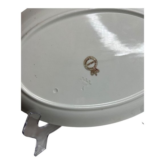 Vintage John Haddock Sons Royal Vitreous England Small Serving Tray Platter 11.5 - Picture 4 of 9